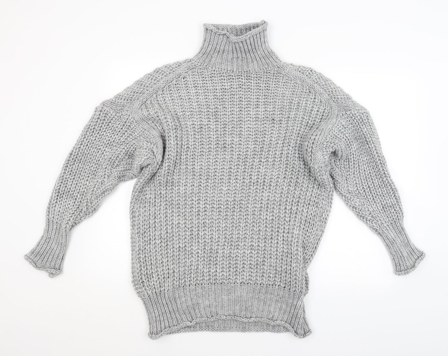 Preworn Womens Grey Striped  Pullover Jumper