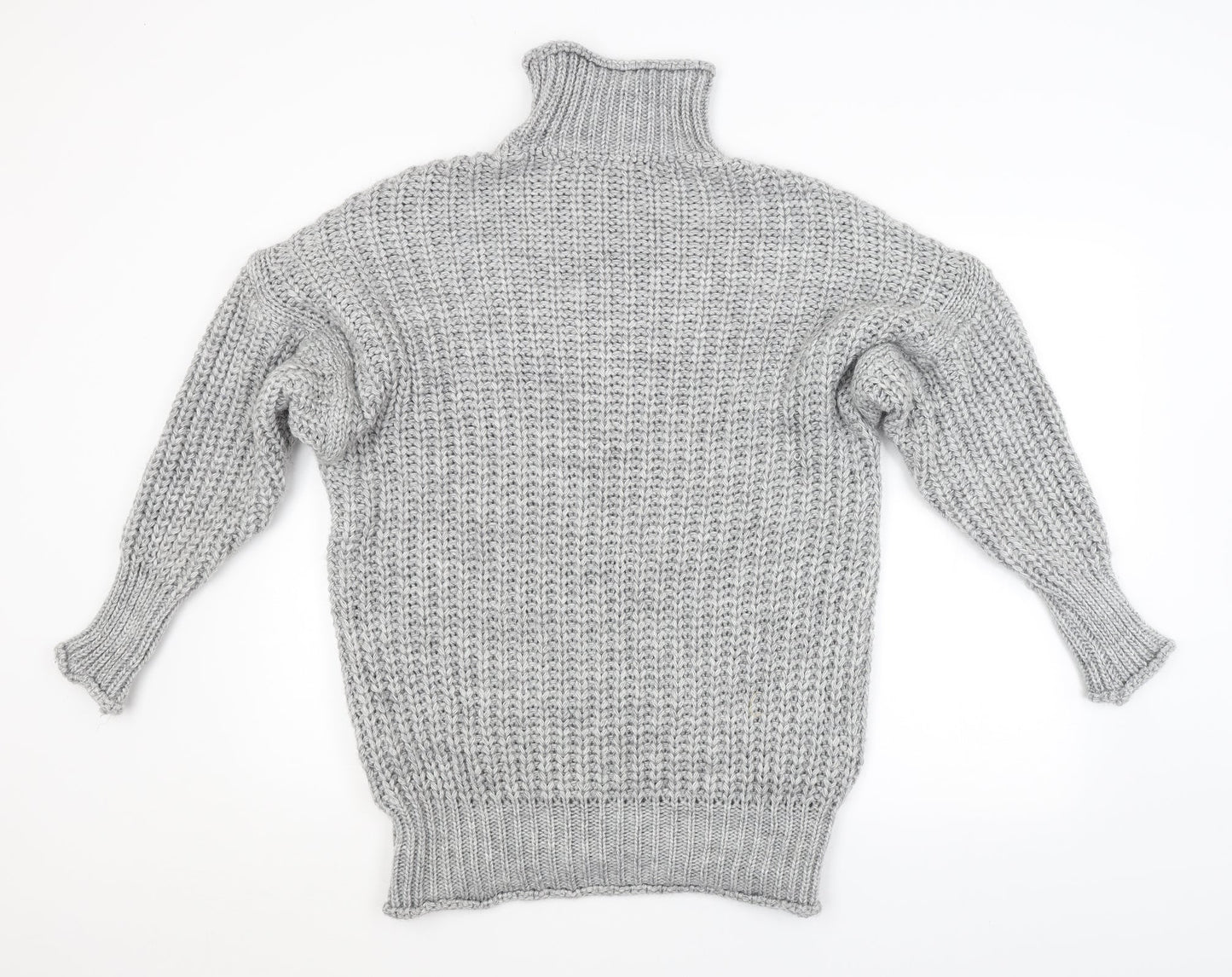 Preworn Womens Grey Striped  Pullover Jumper