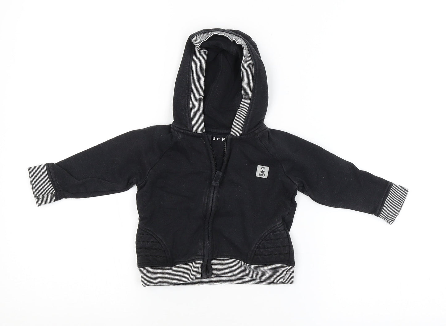 Nutmeg Baby Black   Basic Coat Coat Size 6-9 Months