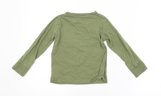 Mothercare Boys Green    Pyjama Top Size 3-4 Years