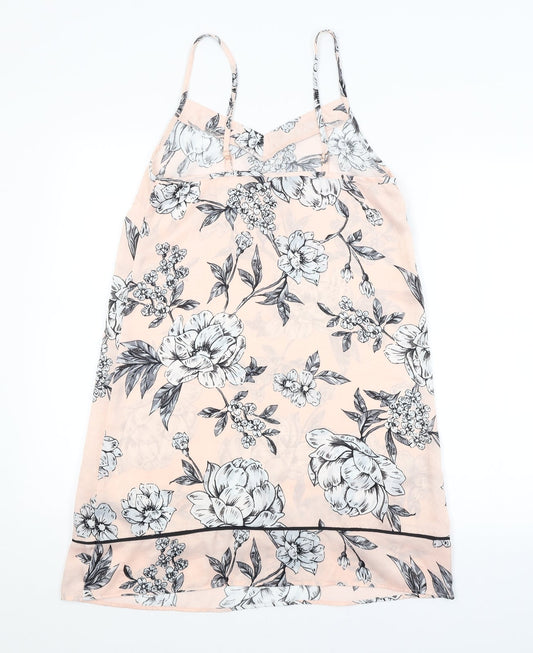 Secret Possessions Womens Pink Floral  Slip Dress  Size 6