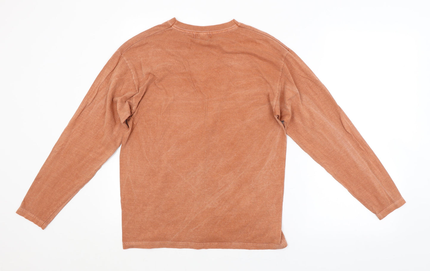 PRETTYLITTLETHING Mens Brown   Pullover Sweatshirt Size XS
