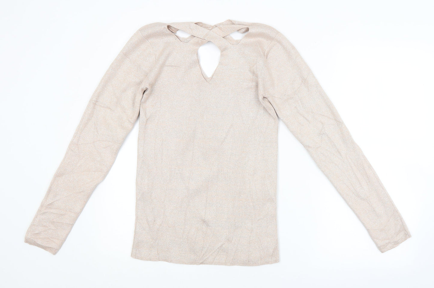 Dorothy Perkins Womens Beige   Pullover Jumper Size 14