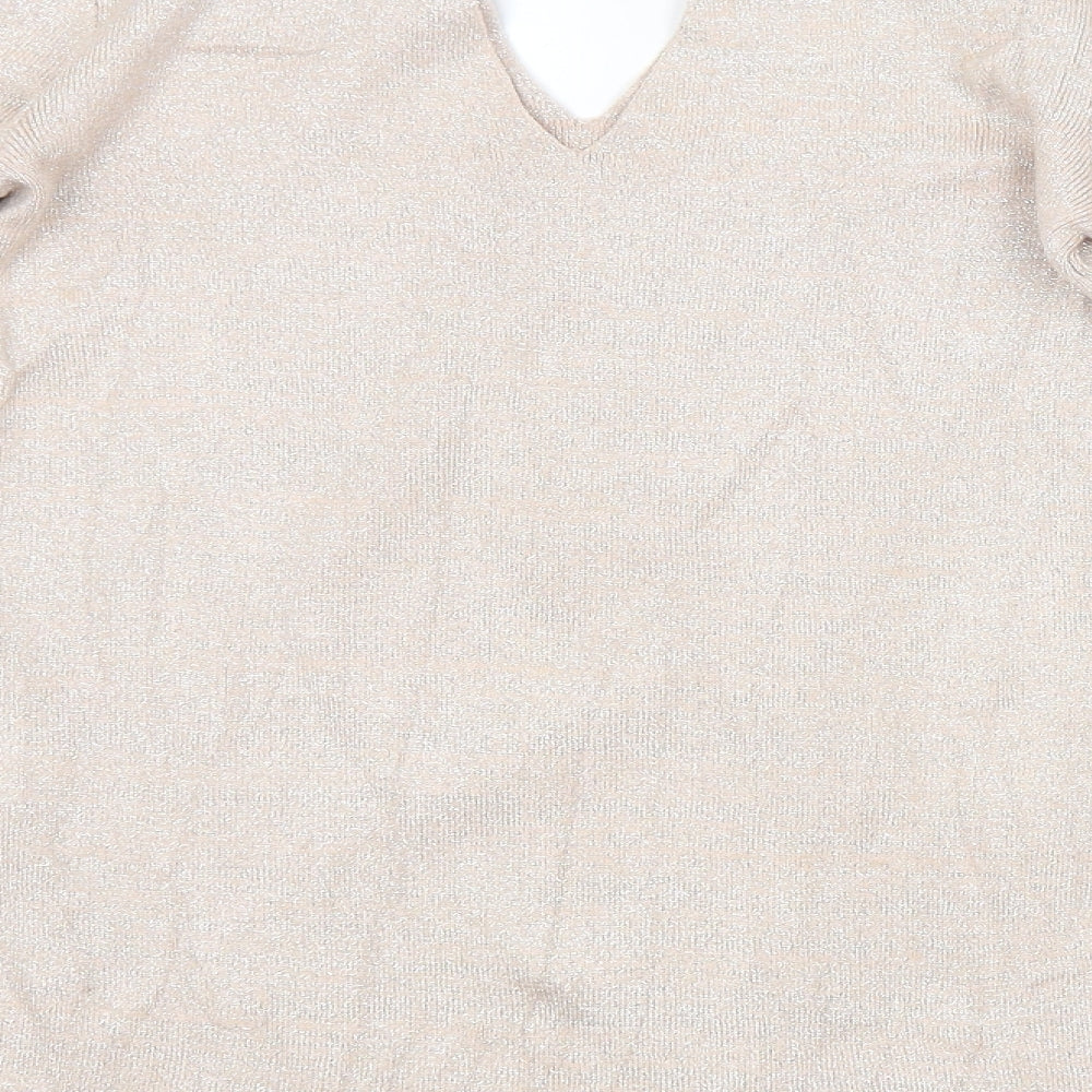 Dorothy Perkins Womens Beige   Pullover Jumper Size 14