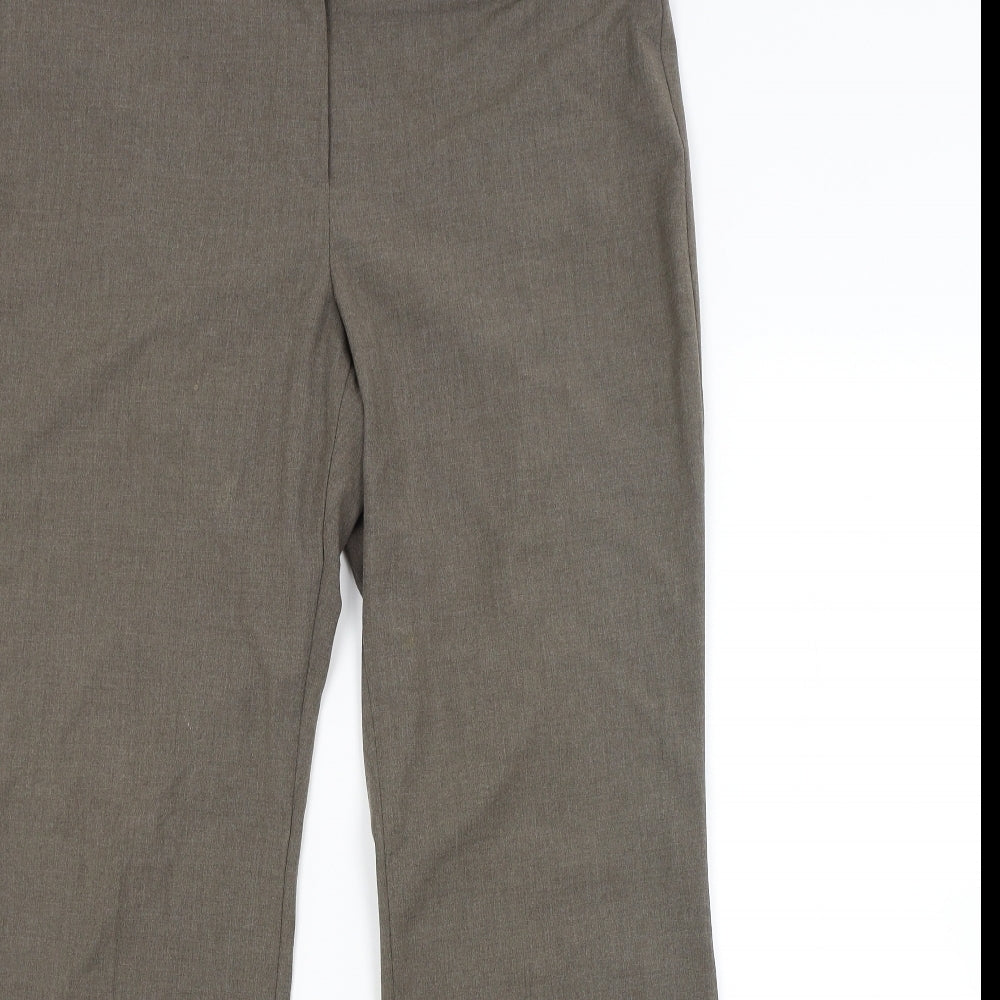 M&S Womens Grey   Trousers  Size 14 L28 in
