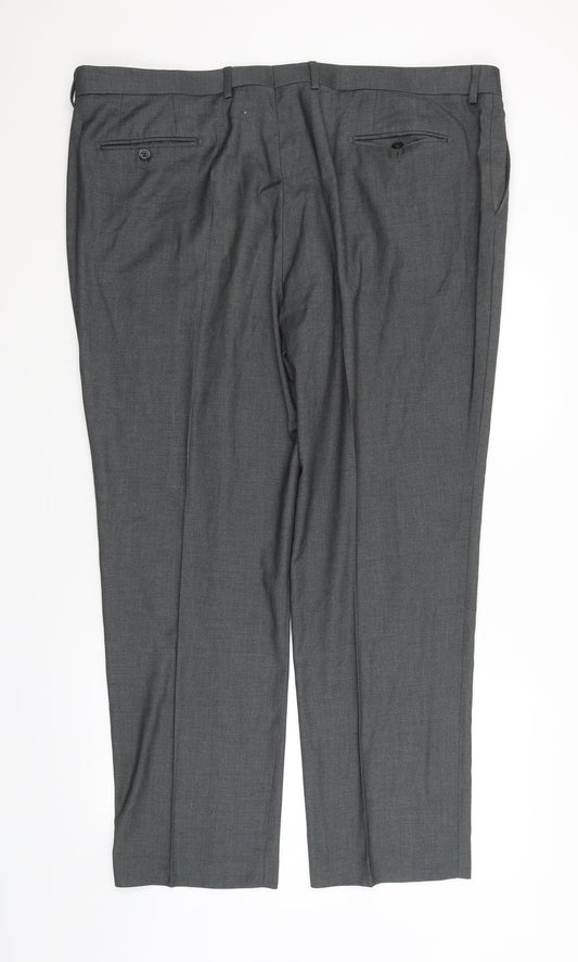 Dobell Womens Grey   Trousers  Size 44 L30 in
