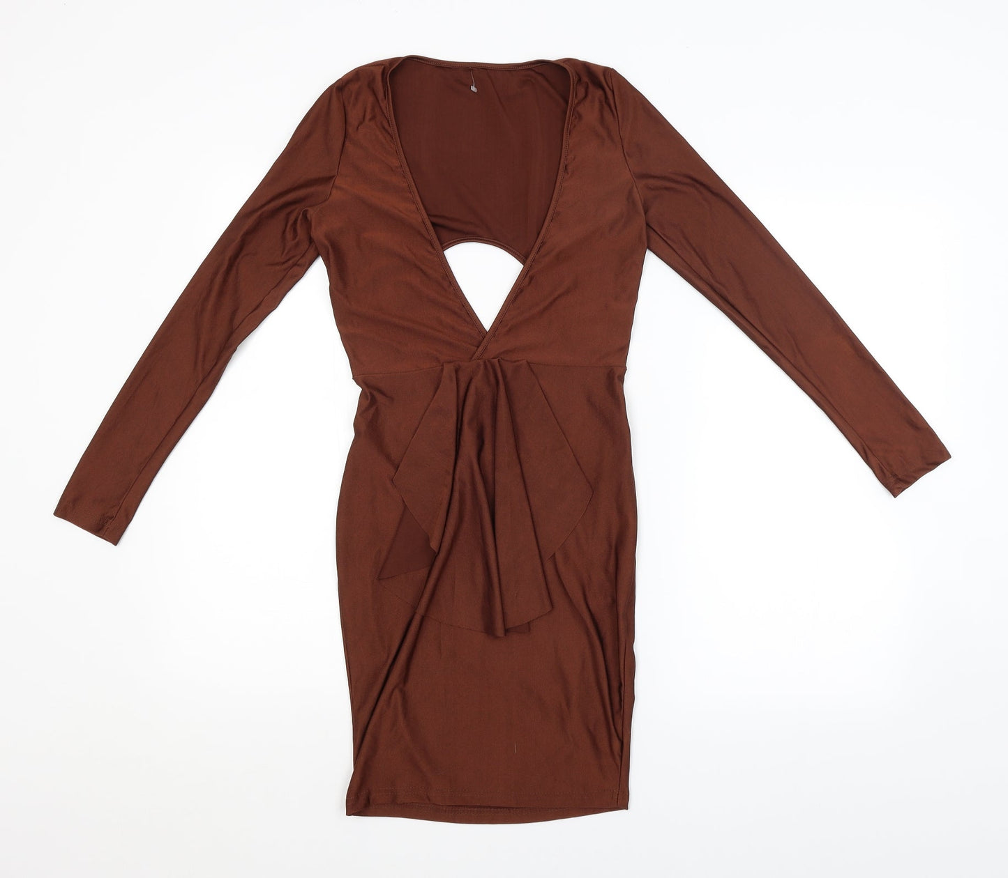 Preworn Womens Brown   Pencil Dress  Size M