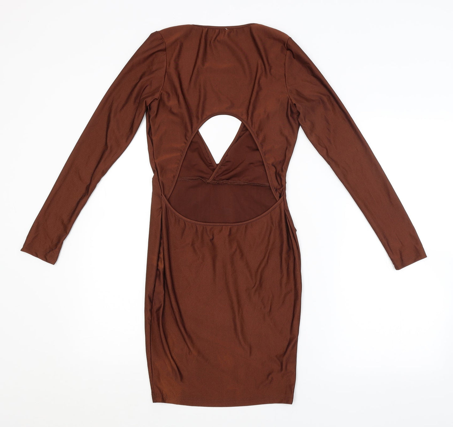 Preworn Womens Brown   Pencil Dress  Size M