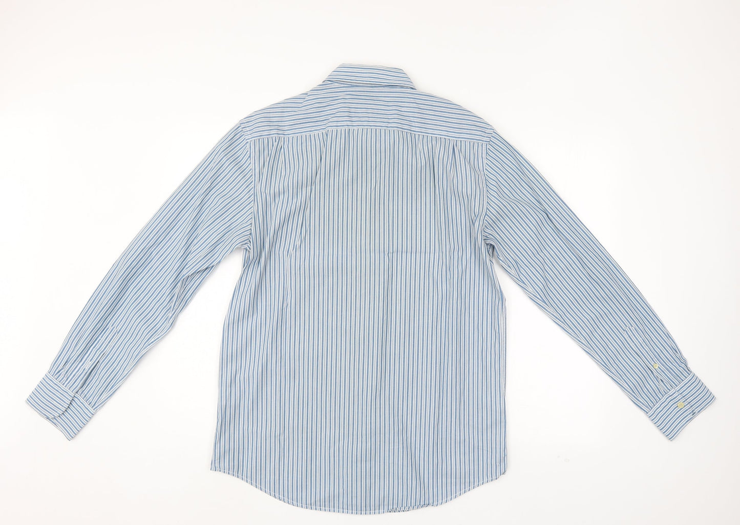 Howick Mens Blue Striped   Button-Up Size M