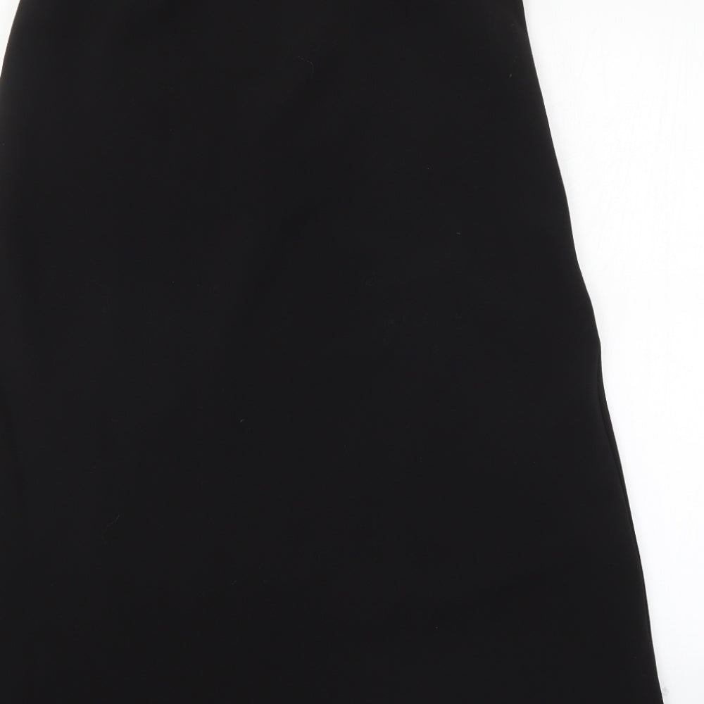 Janique Womens Black   A-Line Skirt Size 14