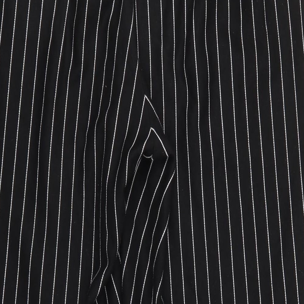Divided Womens Black Striped  Trousers  Size M L25 in