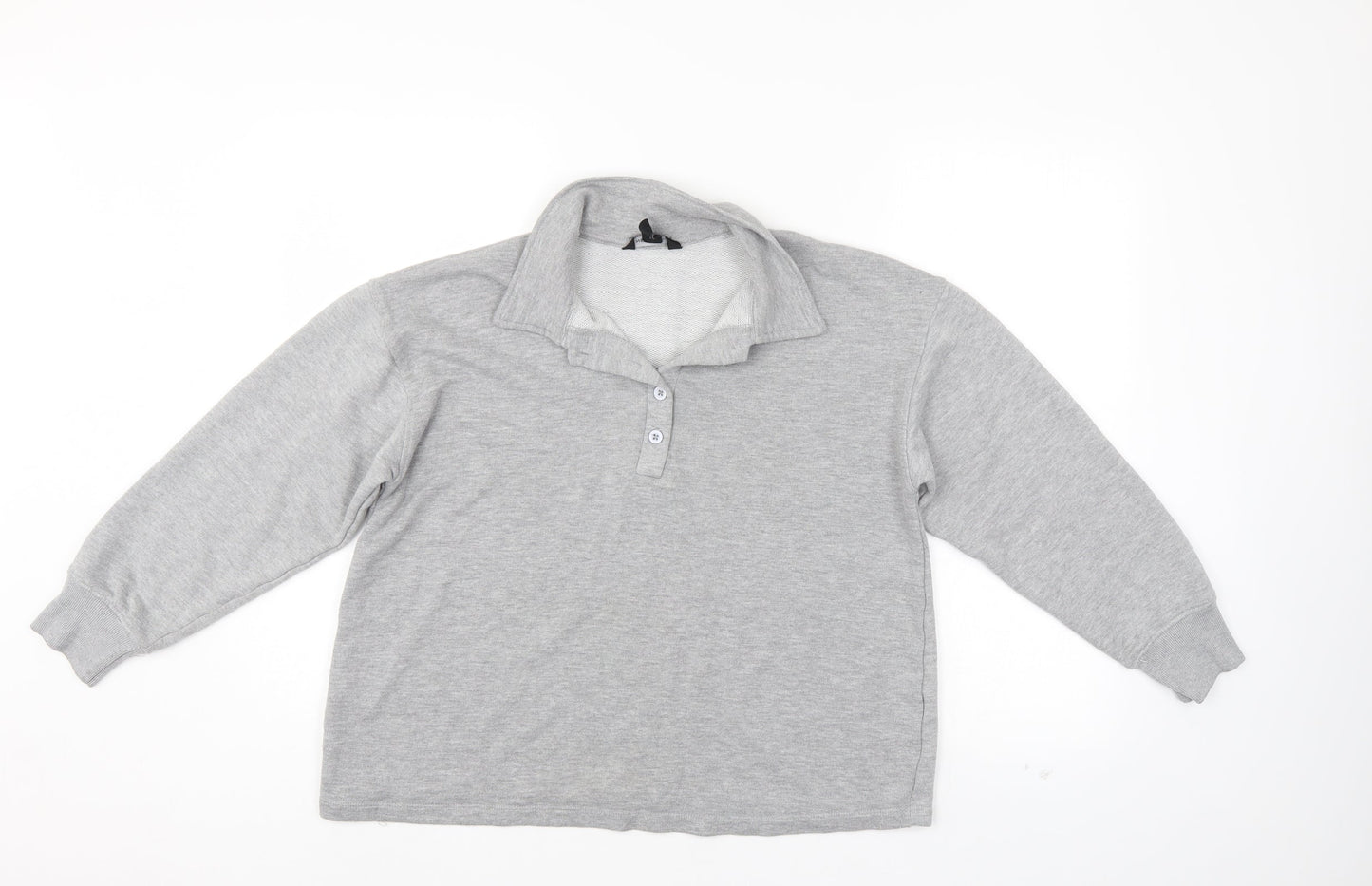 New Look Womens Grey   Pullover Sweatshirt Size M