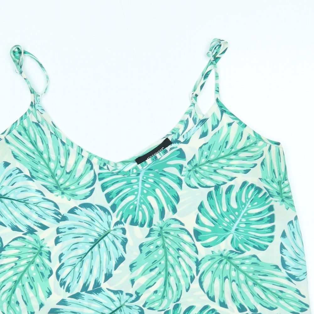 Atmosphere Womens Green Floral  Basic Blouse Size 12