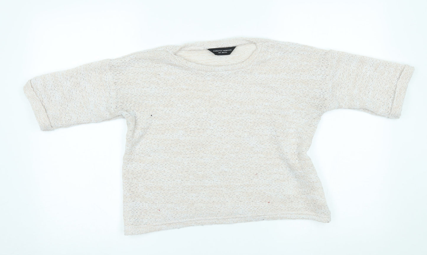 Dorothy Perkins Womens Beige   Pullover Jumper Size 8  -