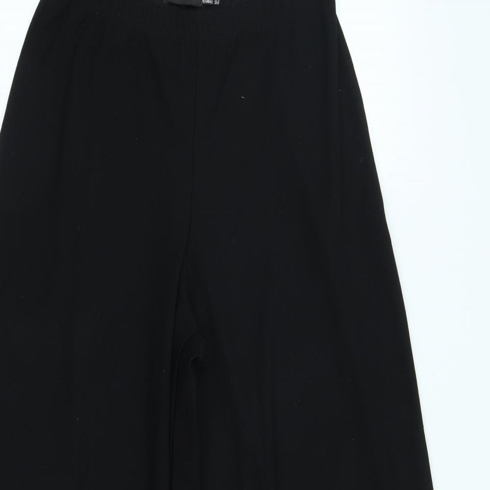 PRETTYLITTLETHING Womens Black   Capri Trousers Size 6 L22 in