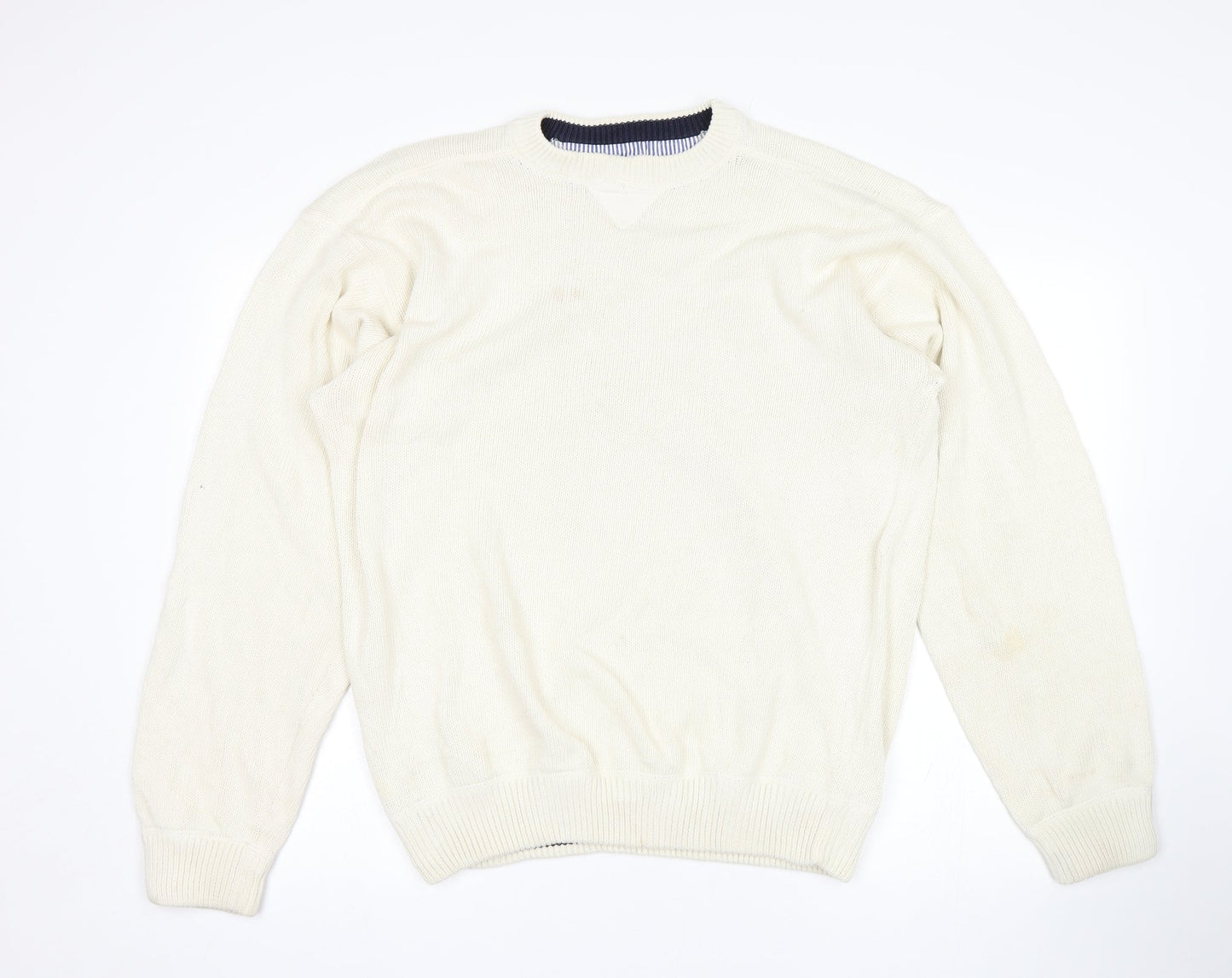 St Micheal Mens Beige   Pullover Jumper Size XL