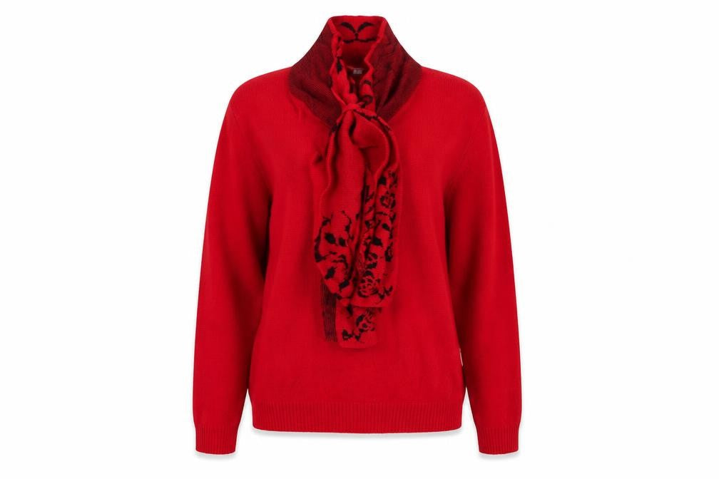 Glimpse Womens Red   Pullover Jumper Size S