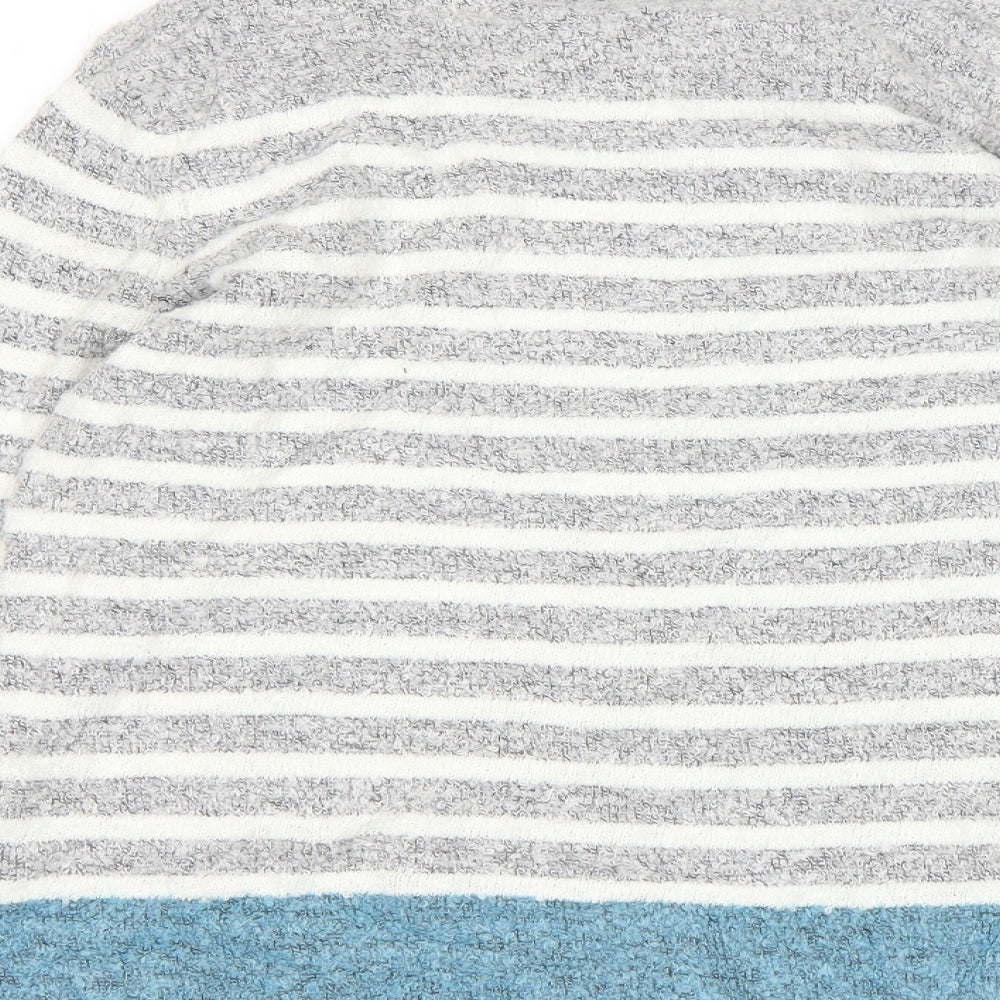 M&Co Womens Grey Striped  Pullover Jumper Size 14