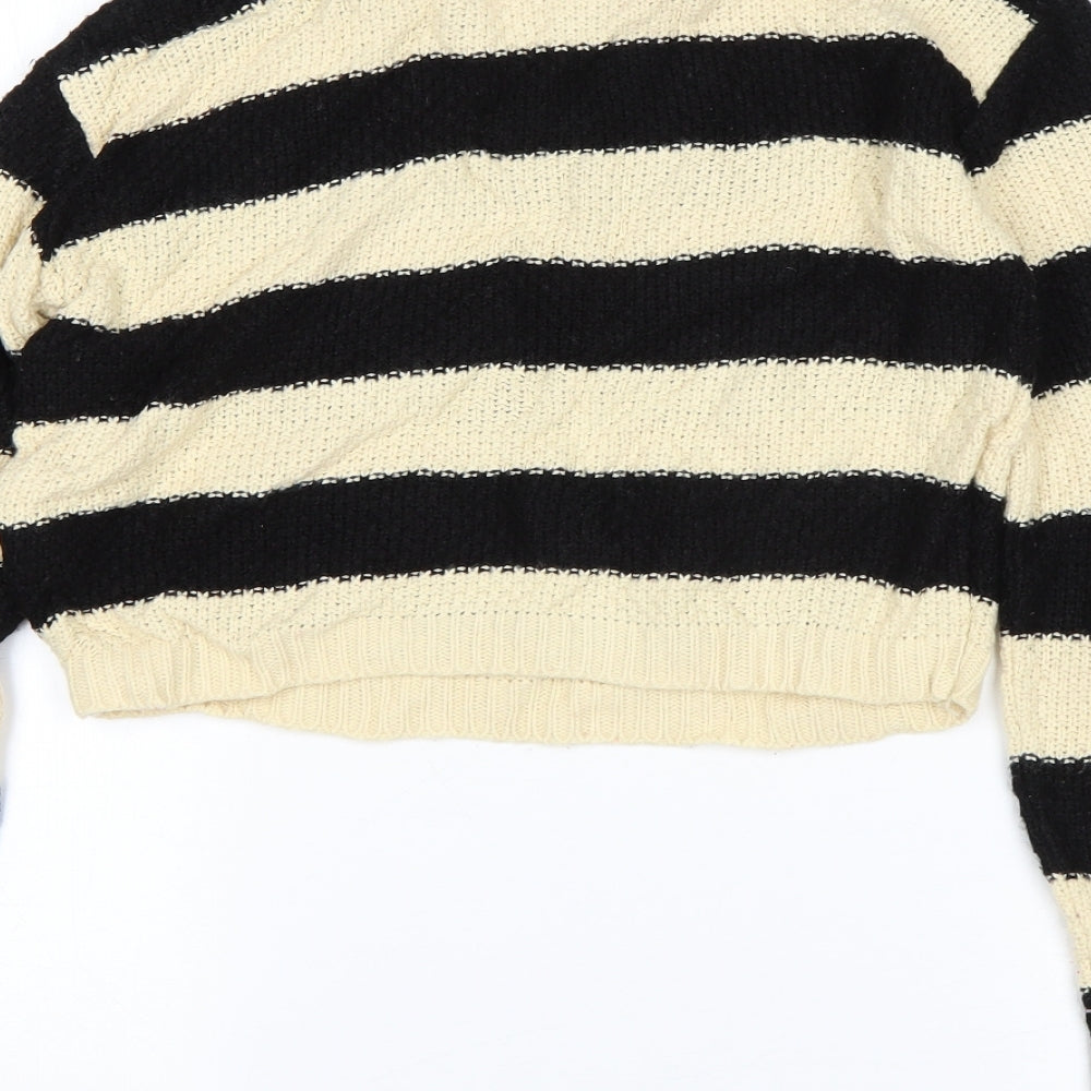 Kylie Girls Multicoloured Striped  Pullover Jumper Size 11-12 Years