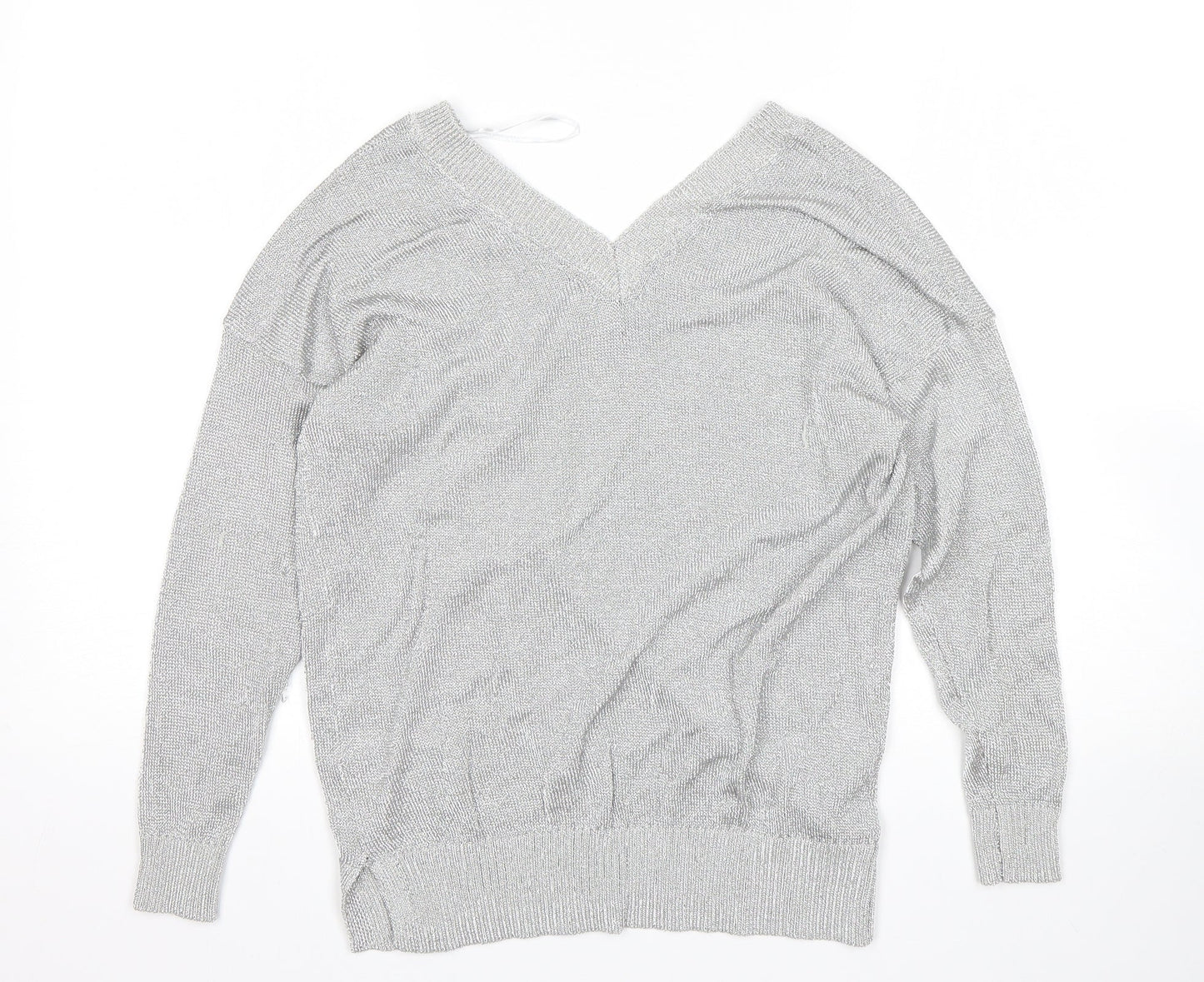 Topshop Womens Silver   Pullover Jumper Size 6