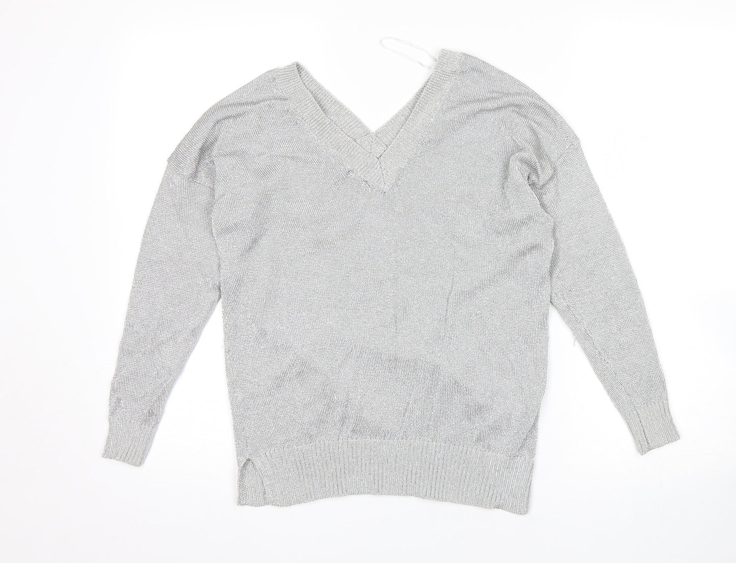 Topshop Womens Silver   Pullover Jumper Size 6