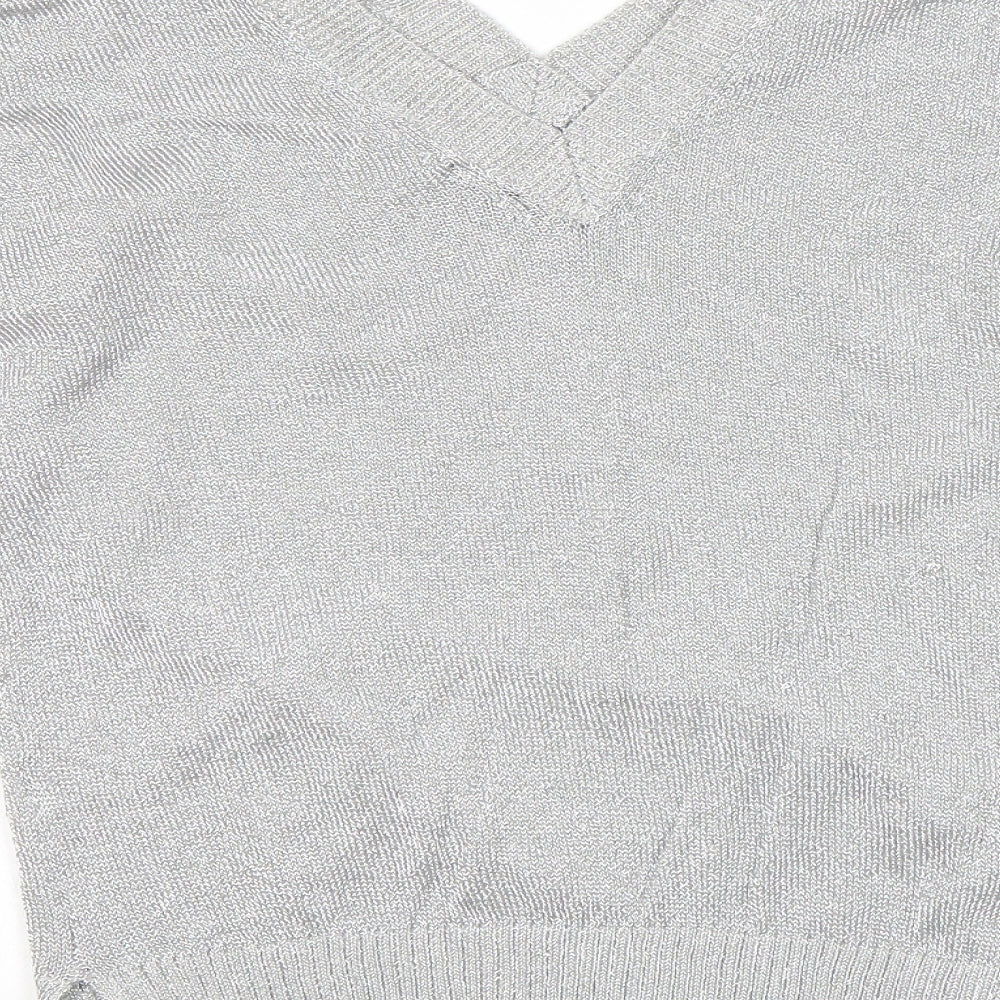 Topshop Womens Silver   Pullover Jumper Size 6