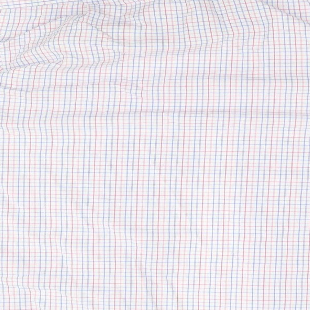 Marks and Spencer Mens Blue Plaid   Button-Up Size 44
