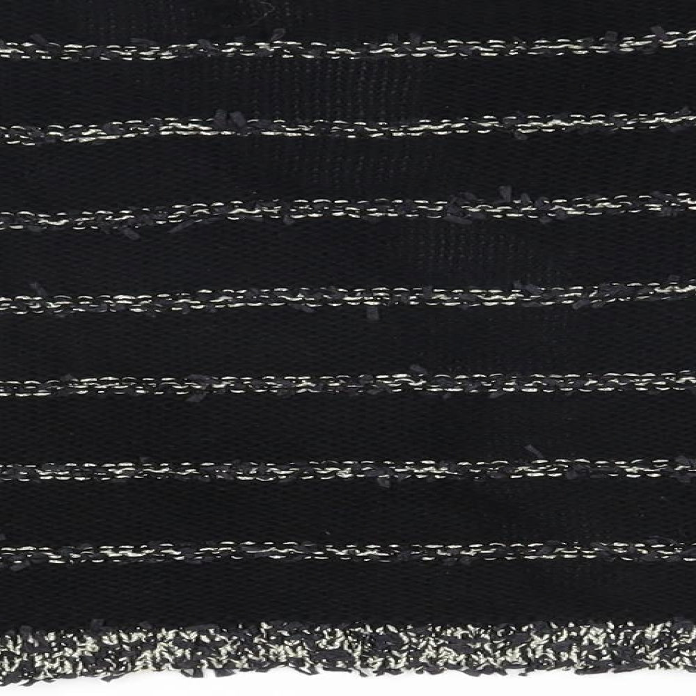 Sweewe Paris Womens Black Striped  Cardigan Jumper Size M