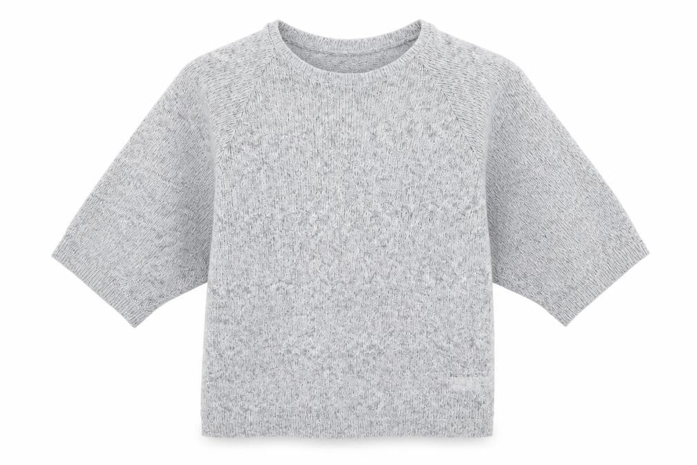 Front view of ASOS women’s grey jumper, size UK 14