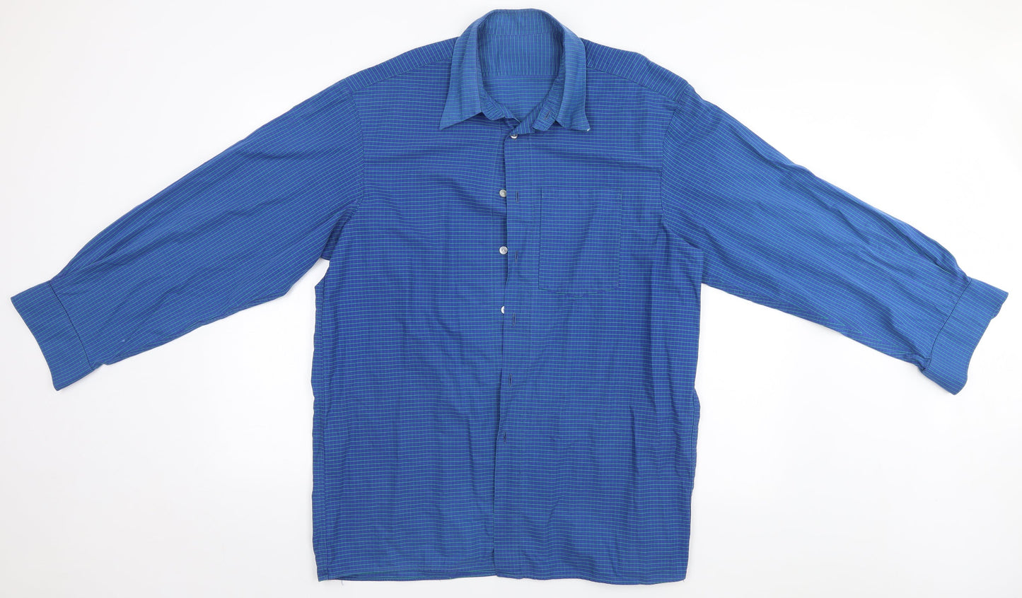 Preworn Mens Blue Striped   Button-Up
