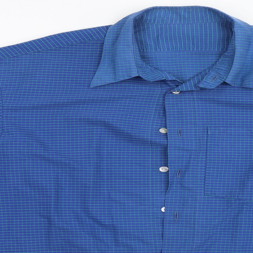 Preworn Mens Blue Striped   Button-Up