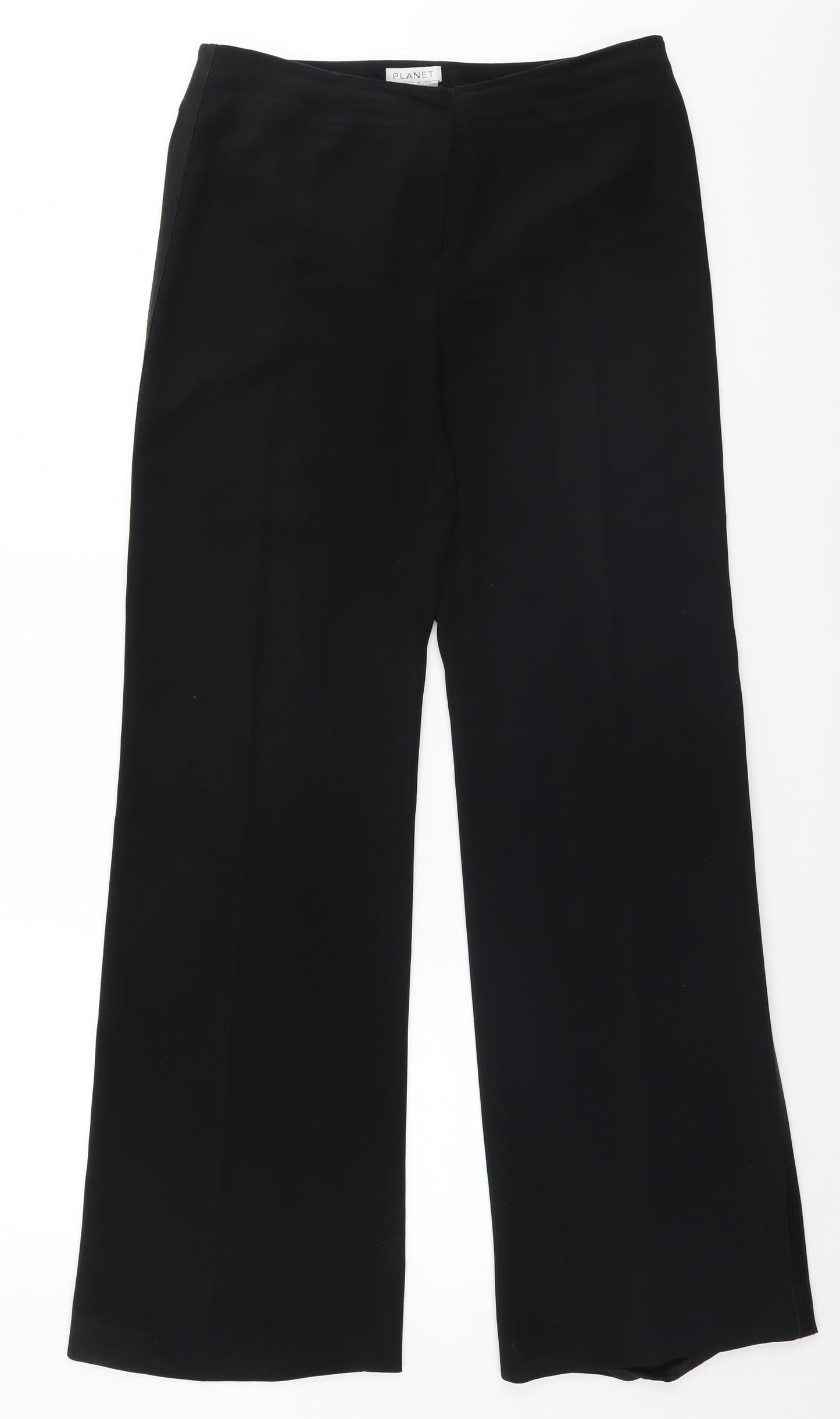 Planet Womens Black   Trousers  Size 8 L32 in