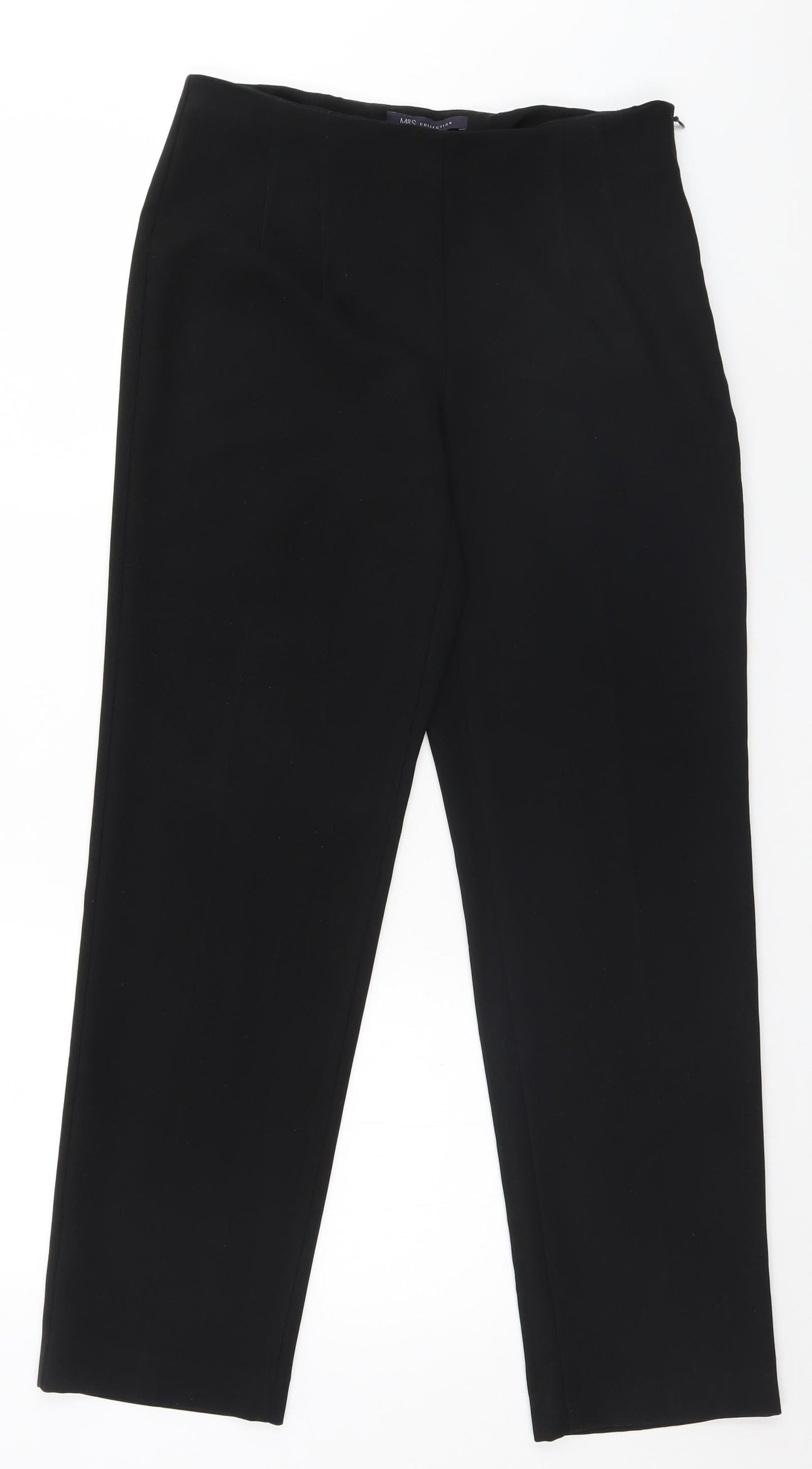 Marks and Spencer Womens Black   Trousers  Size 8 L28 in