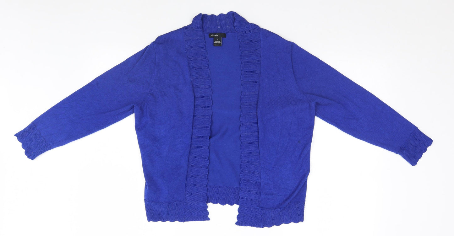 Thesis Womens Blue   Cardigan Jumper Size M
