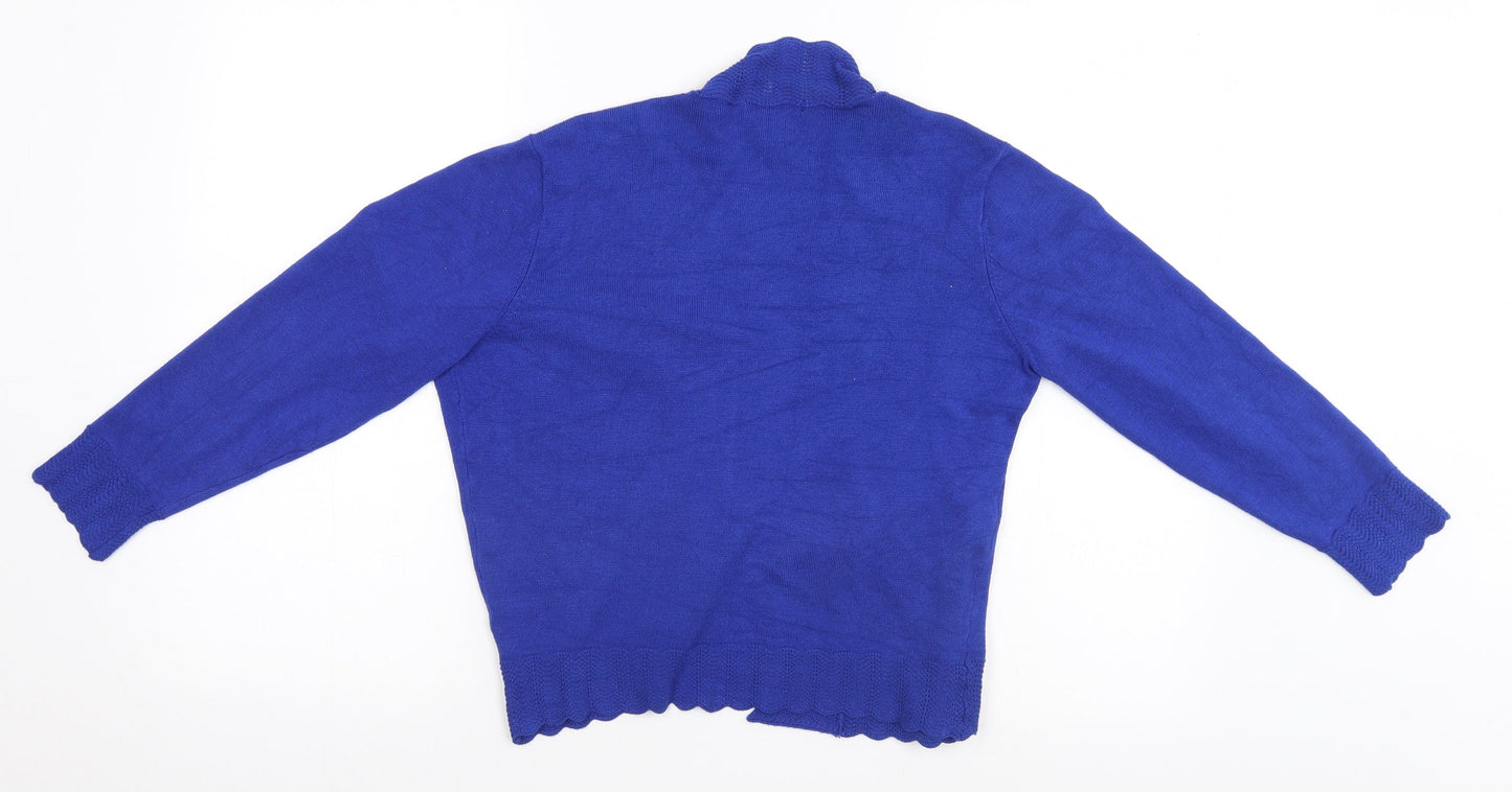 Thesis Womens Blue   Cardigan Jumper Size M