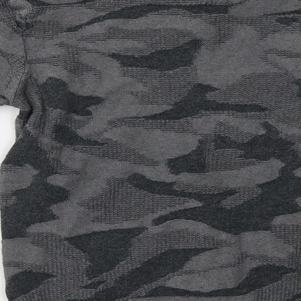 Primark Baby Grey Camouflage  Pullover Jumper Size 18-24 Months