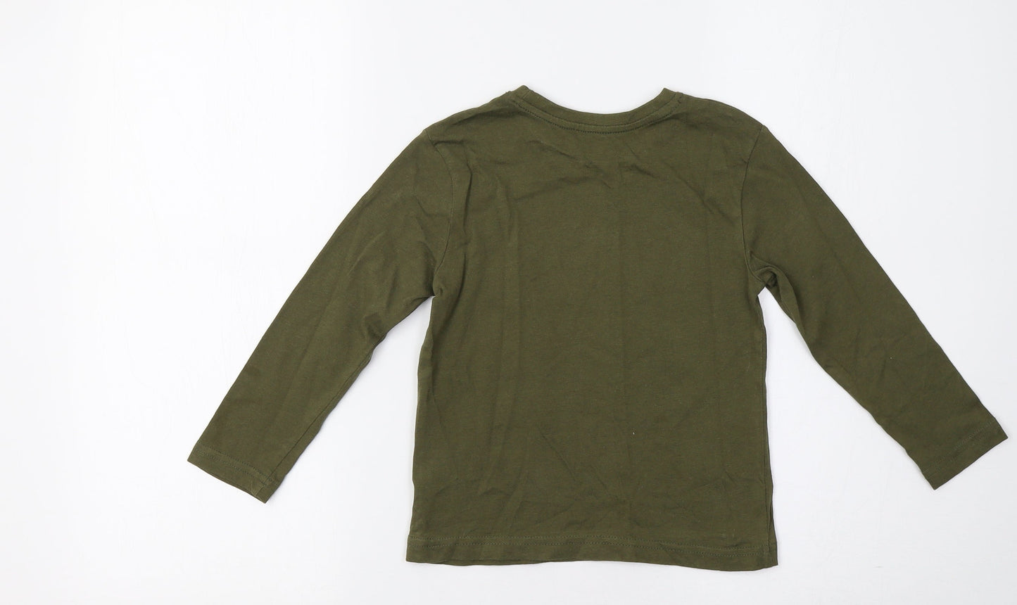 Primark Girls Green   Basic T-Shirt Size 3-4 Years  - Cool