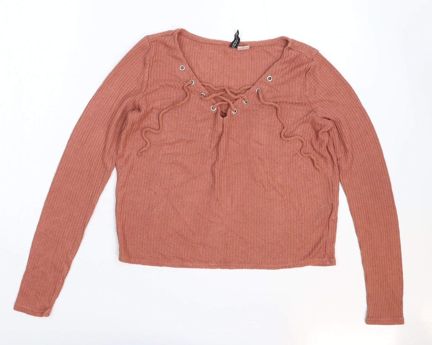 Divided Womens Beige  Knit Pullover Jumper Size XS
