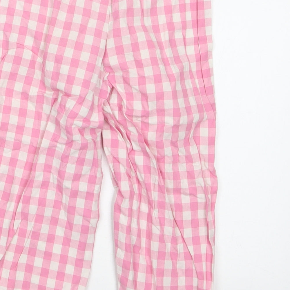 George Girls Pink Check  Capri Pyjama Pants Size 2-3 Years