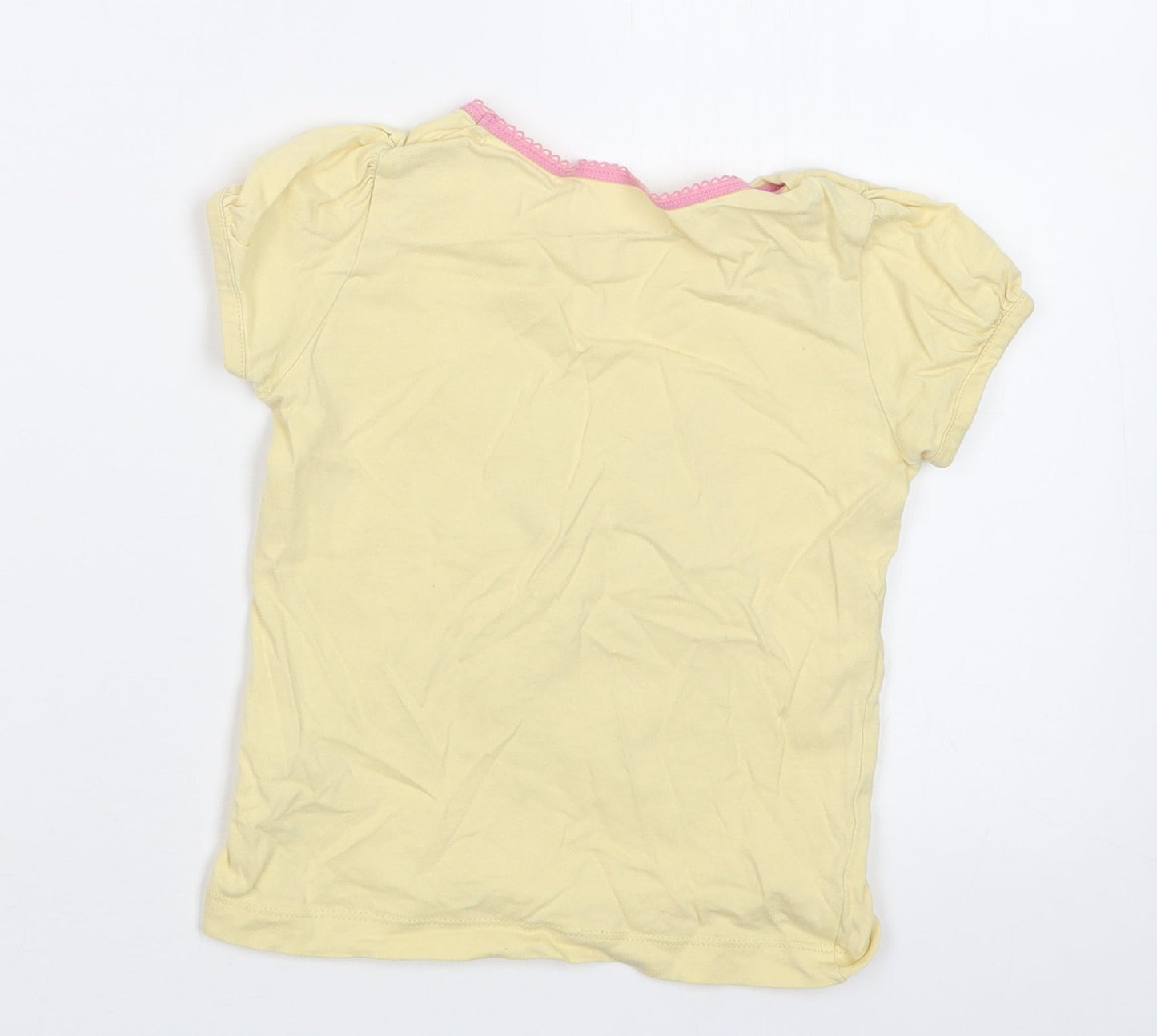 George Girls Yellow   Basic T-Shirt Size 2-3 Years