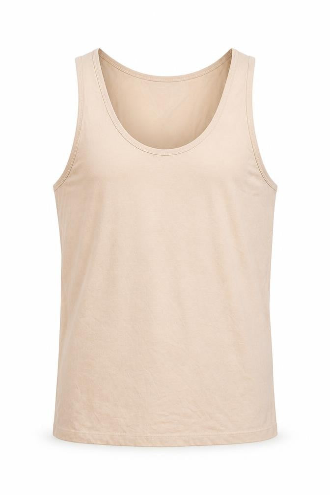 Front view of ASOS men’s pink t-shirt, size S, - long