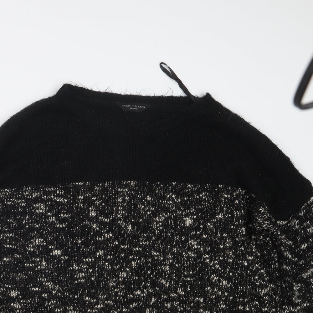 Dorothy Perkins Womens Black  Knit Pullover Jumper Size 16