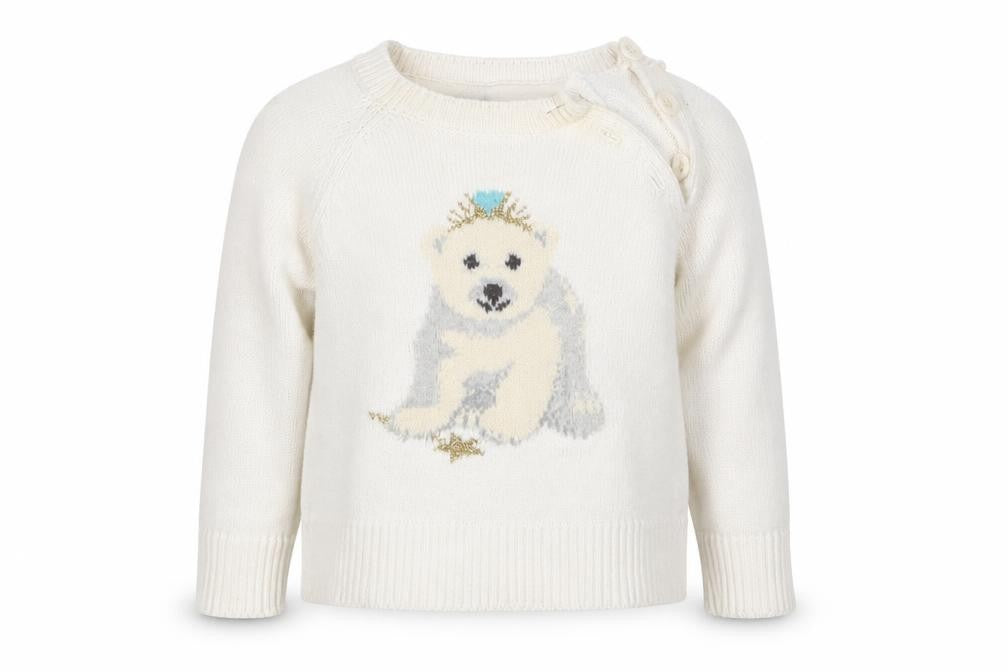 Gap Girls White  Knit Pullover Jumper Size 2 Years