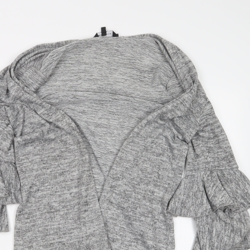 New Look Womens Grey  Knit Cardigan Jumper Size S