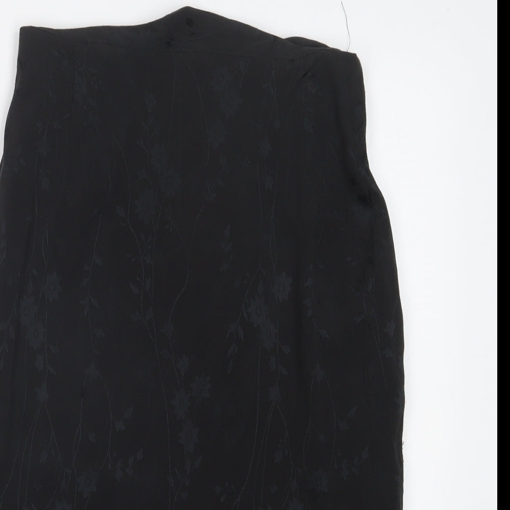 Preworn Womens Black   Straight & Pencil Skirt Size 12