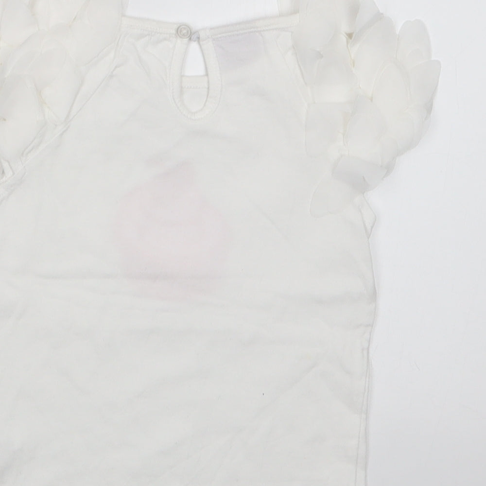 Emma Bunton Girls White   Basic T-Shirt Size 18-24 Months