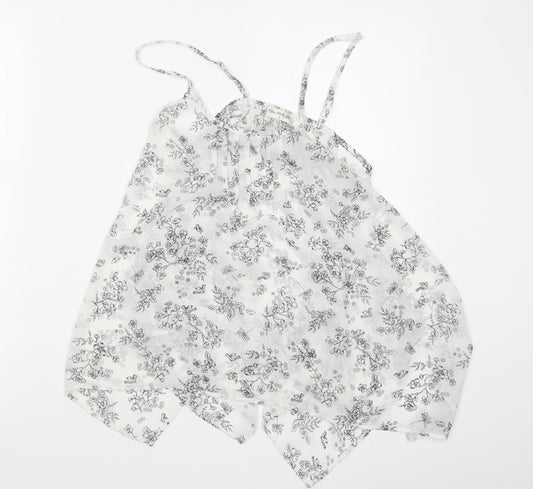 Miss Selfridge Womens Black Floral  Camisole Blouse Size 8