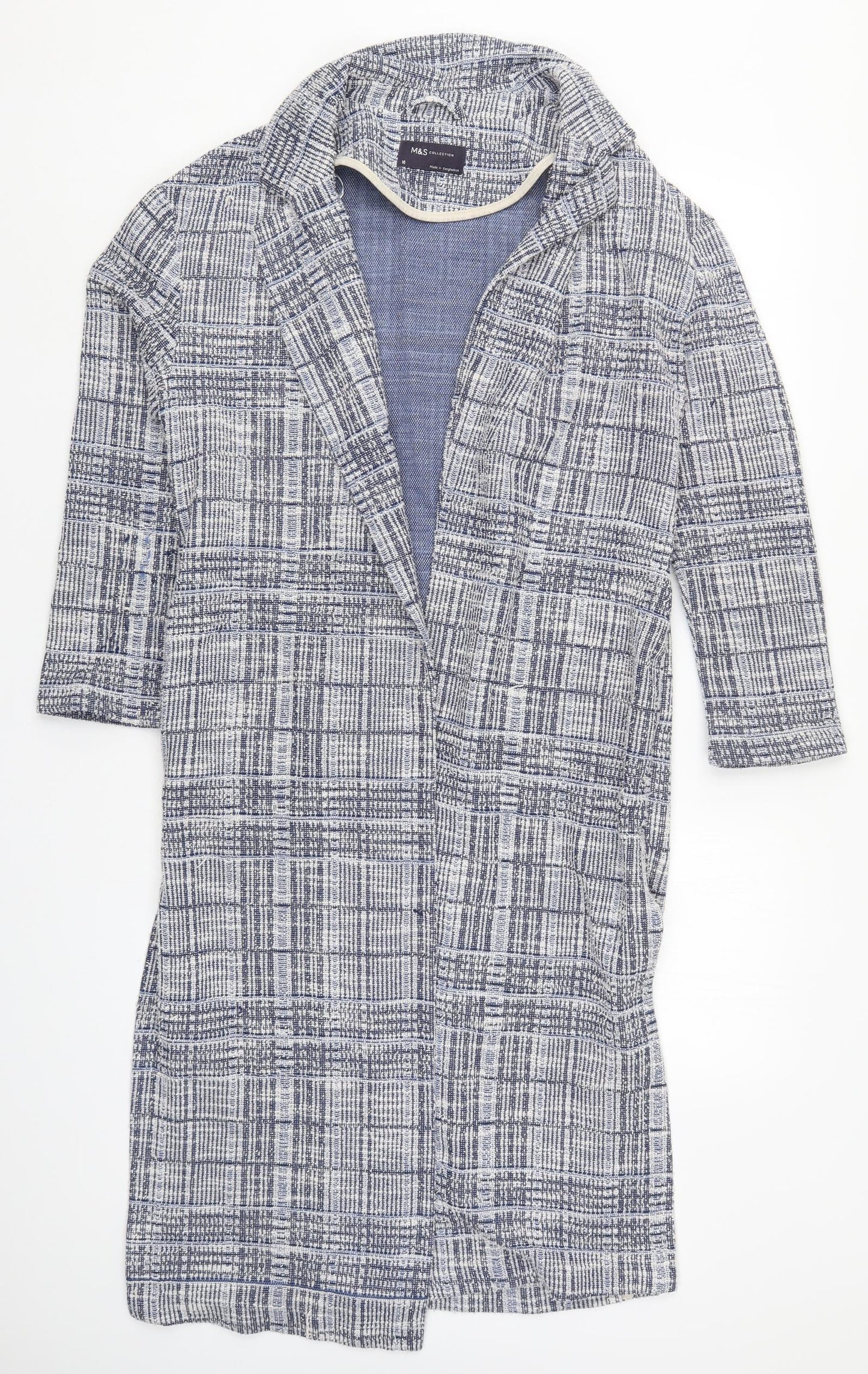 Marks and Spencer Womens Blue  Knit Cardigan Jumper Size 10