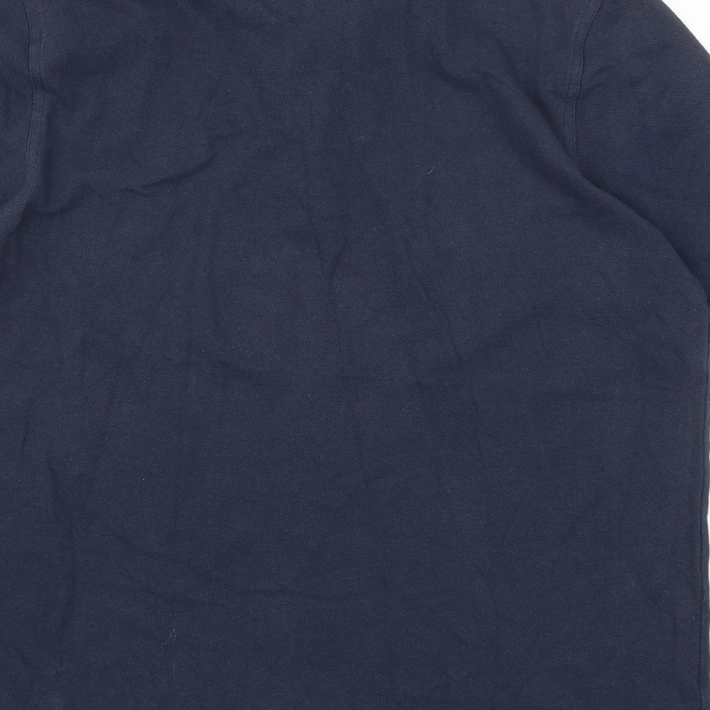 Lincoln Mens Blue    Polo Size L