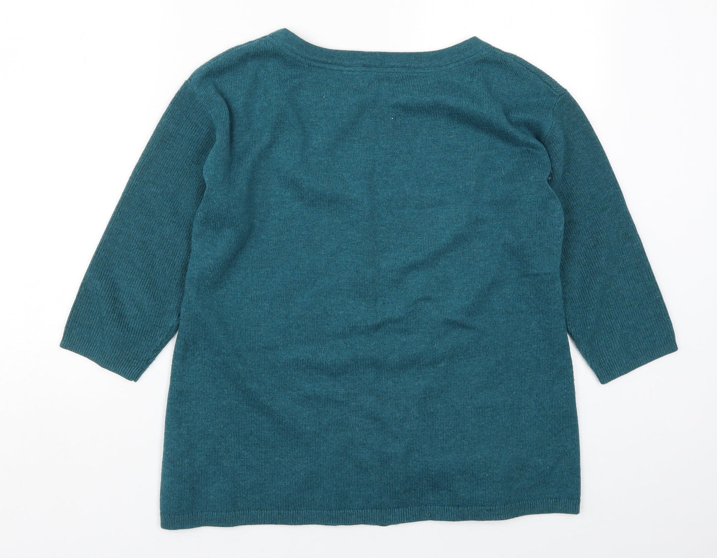 Monsoon Womens Blue  Knit Pullover Jumper Size S